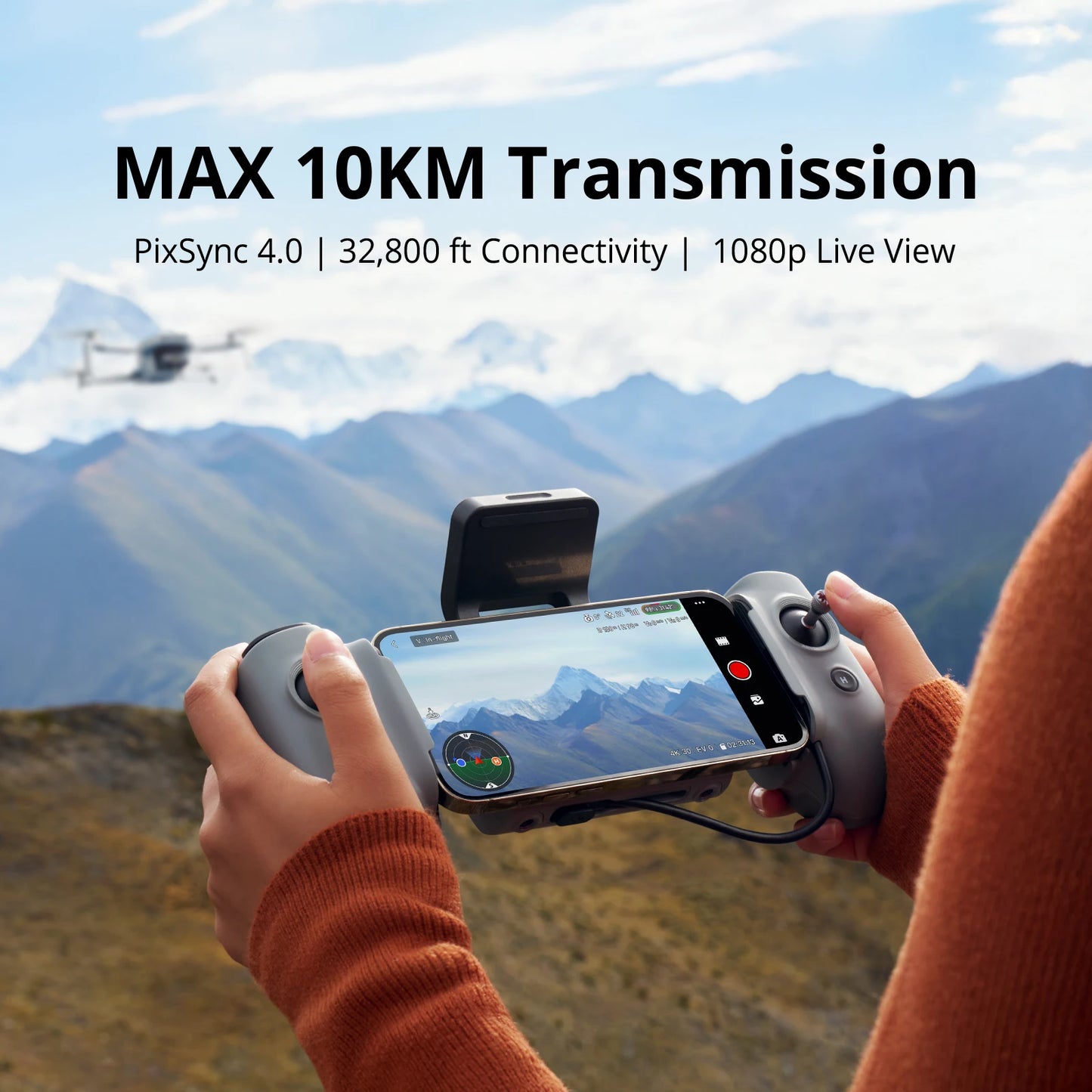 Dron con doble cámara 4K + Maletín Gratis