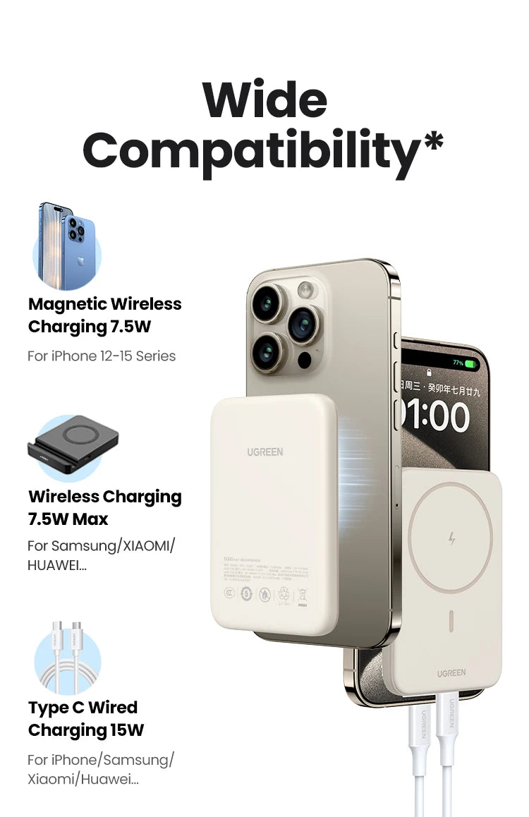 Bateria Externa Inalámbrica Magsafe 5000mAh