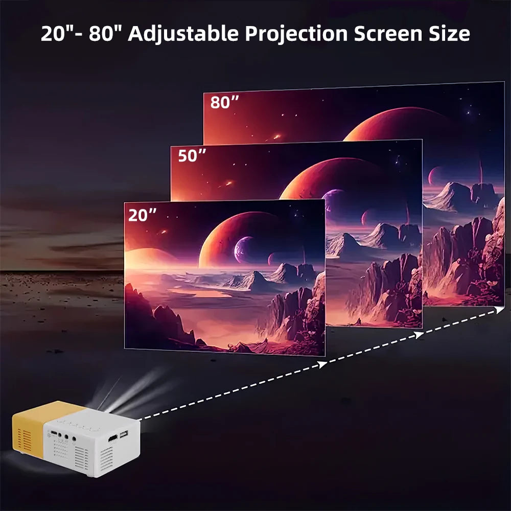 Mini proyector portátil 1080p